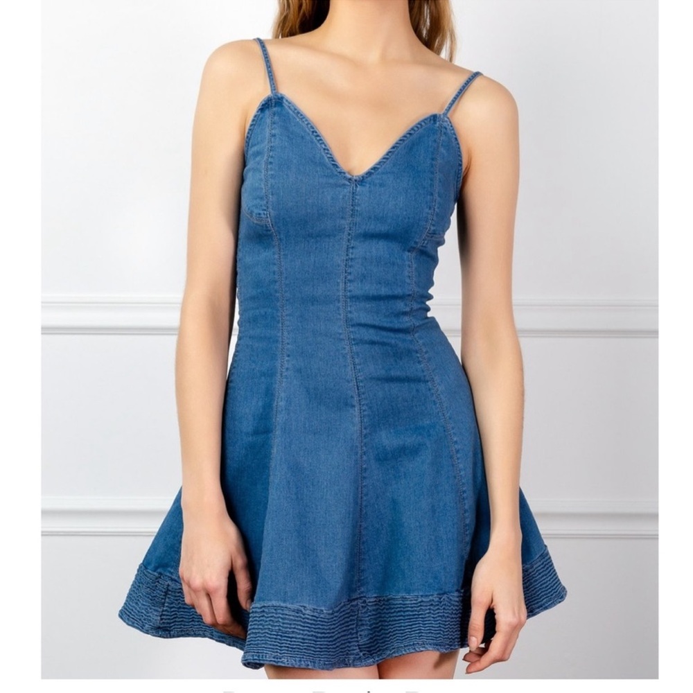 J.ING Denim Blue Women's Dress